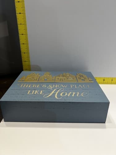 There's Snow Place like Home Christmas Decor Winter Wizard Oz Sign New Unique - Thumbnail 7