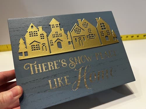There's Snow Place like Home Christmas Decor Winter Wizard Oz Sign New Unique - Thumbnail 12