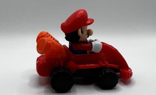 McDonald’s Happy Toy 2022 Super Mario Bros. Movie MARIO KART Red Car Loose EUC - Thumbnail 4