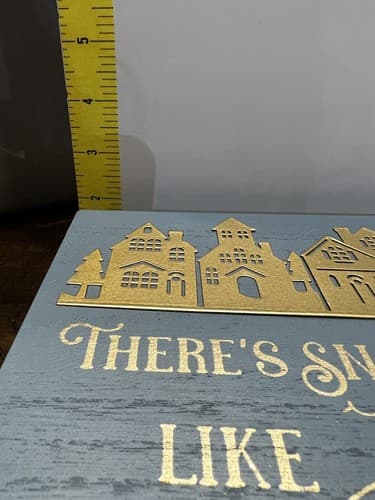 There's Snow Place like Home Christmas Decor Winter Wizard Oz Sign New Unique - Thumbnail 9