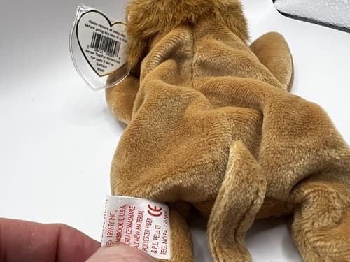TY Beanie Baby Babies Stuffed Animal Plush Roary 1996 - Thumbnail 5