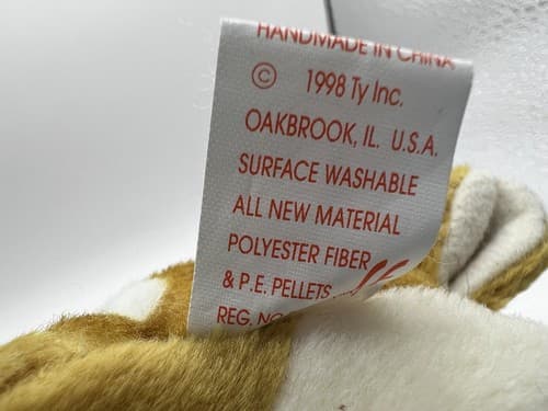 TY Beanie Baby Babies Stuffed Animal Plush Whisper 1997 1998 - Thumbnail 6