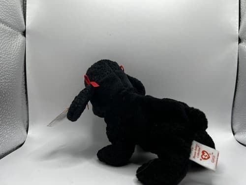 TY Beanie Baby Babies Stuffed Animal Plush Black Poodle GiGi 1998 - Thumbnail 6