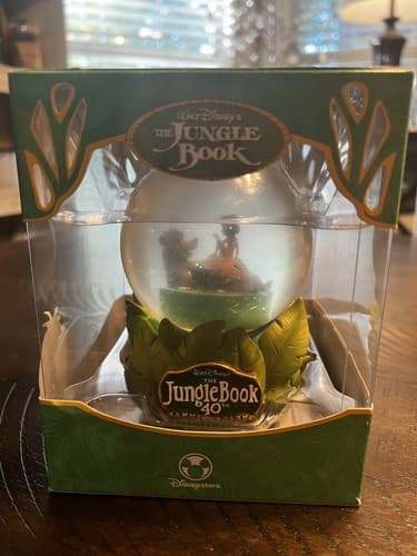 Walt Disney's The Jungle Book 40th Anniv Snow Globe Disney Store Mowgli/Baloo - Thumbnail 2