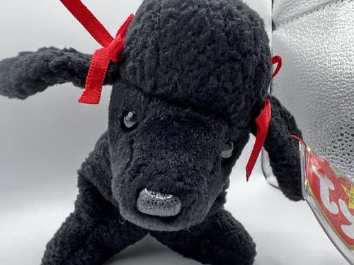 TY Beanie Baby Babies Stuffed Animal Plush Black Poodle GiGi 1998 - Thumbnail 9