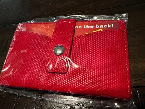 Cell Phone Credit Card holder 3M Stick-On Debit card holder RED NEW - Thumbnail 5
