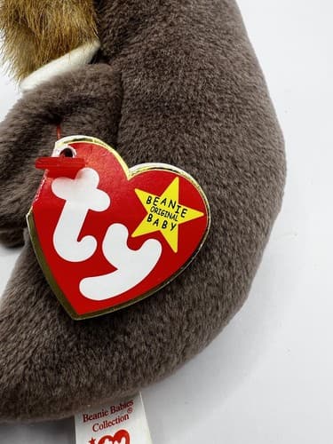TY Beanie Baby Babies Stuffed Animal Plush Walrus Jolly 1996 - Thumbnail 6