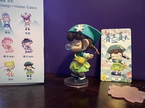 Rolife X Nanci GRAIN RAIN Solar Terms Mini Figure Designer Art Toy NEW Card Box - Thumbnail 3