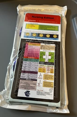 Nursing Edition 9" X 12" Clipboard Folding Pocket Reference Clipboard Metal NEW - Thumbnail 8