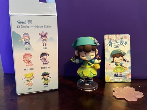 Rolife X Nanci GRAIN RAIN Solar Terms Mini Figure Designer Art Toy NEW Card Box - Thumbnail 2