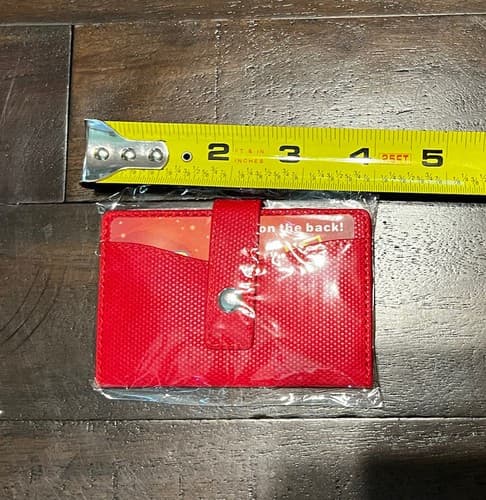 Cell Phone Credit Card holder 3M Stick-On Debit card holder RED NEW - Thumbnail 6