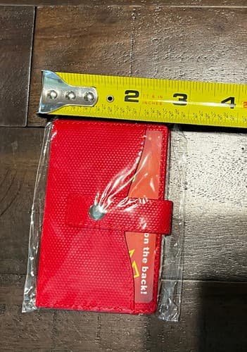 Cell Phone Credit Card holder 3M Stick-On Debit card holder RED NEW - Thumbnail 4