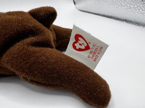TY Beanie Baby Babies Stuffed Animal Plush Chocolate 1993 - Thumbnail 10