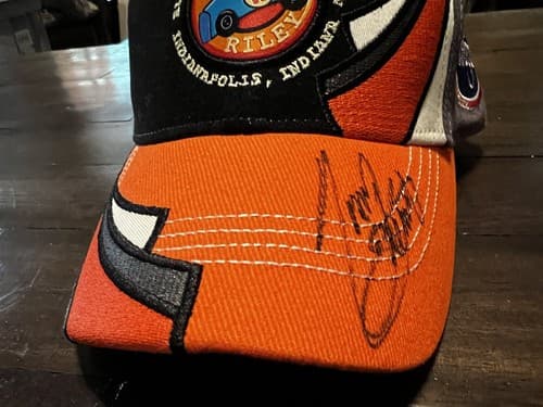 Tony Stewart Autographed Hat Cap Race For Riley Orange Racing Nascar - Thumbnail 6