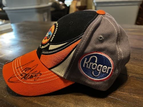 Tony Stewart Autographed Hat Cap Race For Riley Orange Racing Nascar - Thumbnail 8