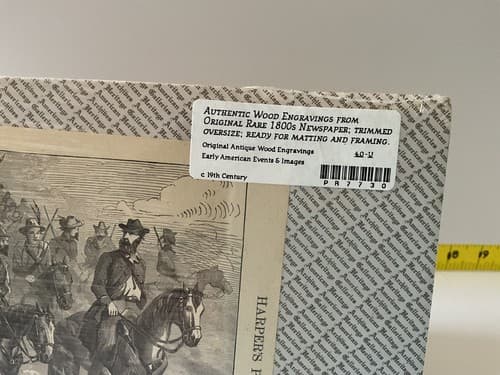 Military Antique Wood Engraving Civil War 1863 Morgan’s Raiders Harper History - Thumbnail 2