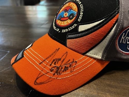 Tony Stewart Autographed Hat Cap Race For Riley Orange Racing Nascar - Thumbnail 2