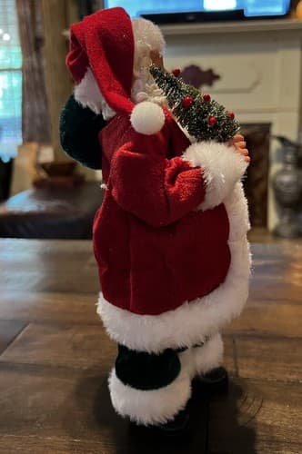 Santa Claus Figure Sack Delivering Gifts Christmas Merry Brite #368540 NWT 10.5 - Thumbnail 4