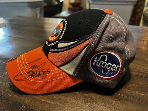 Tony Stewart Autographed Hat Cap Race For Riley Orange Racing Nascar - Thumbnail 3