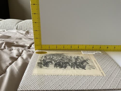 Military Antique Wood Engraving Civil War 1863 Morgan’s Raiders Harper History - Thumbnail 4