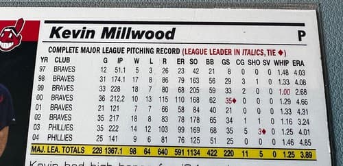 2005 Topps Baseball Card #453 Kevin Millwood Cleveland Indians *453 Protector - Thumbnail 10