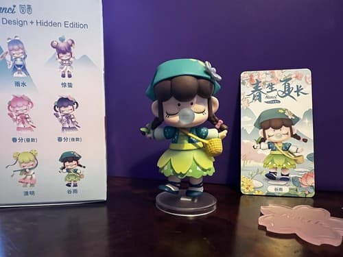 Rolife X Nanci GRAIN RAIN Solar Terms Mini Figure Designer Art Toy NEW Card Box - Thumbnail 6