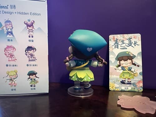 Rolife X Nanci GRAIN RAIN Solar Terms Mini Figure Designer Art Toy NEW Card Box - Thumbnail 4