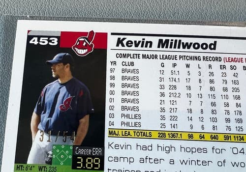 2005 Topps Baseball Card #453 Kevin Millwood Cleveland Indians *453 Protector - Thumbnail 16