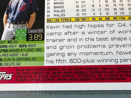 2005 Topps Baseball Card #453 Kevin Millwood Cleveland Indians *453 Protector - Thumbnail 7