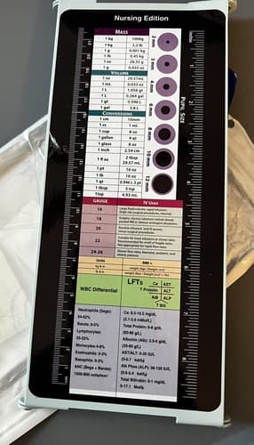 Nursing Edition 9" X 12" Clipboard Folding Pocket Reference Clipboard Metal NEW - Thumbnail 2