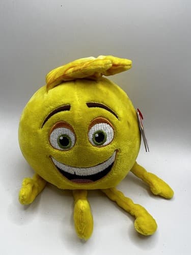 TY Beanie Baby Babies Emoji Movie Gene Heart Tag & Tush Tag 2017 Rare - Thumbnail 8