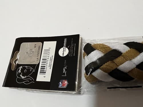 New Orleans Saints NFL Football Braided Headband Accessories Women’s Wear New - Thumbnail 3