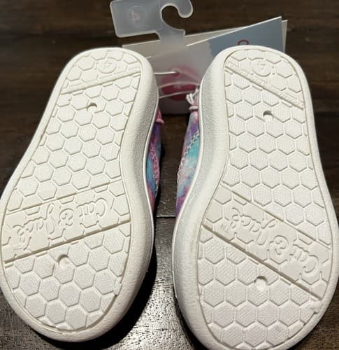 Cat Jack Pink Purple Girl’s Tennis Size 4 Slip-On Canvas Tie-Dye Shoes Girl NWT - Thumbnail 7