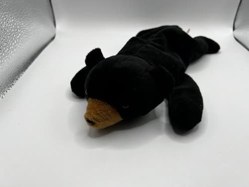 TY Beanie Baby Babies Stuffed Animal Plush Black Bear Blackie 1993 - Thumbnail 8