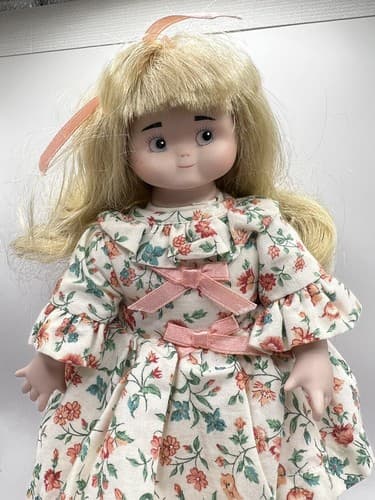 VTG 1994 Goebel Bette Bell Dolly Dingle Dolls 8" Porcelain Doll Dinah Dumpling - Thumbnail 2