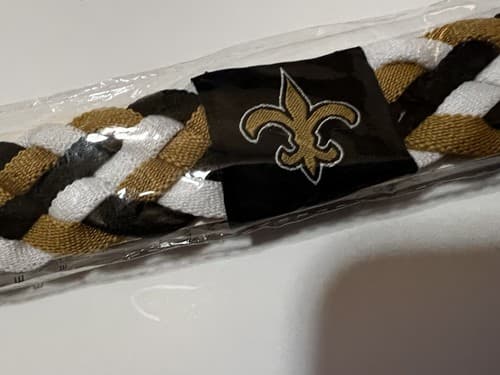 New Orleans Saints NFL Football Braided Headband Accessories Women’s Wear New - Thumbnail 5