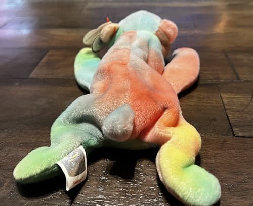 1999 SAMMY Vintage Ty Beanie Baby - SAMMY the Tie Dyed Bear 8.5” NMWT Tie-Dye - Thumbnail 5