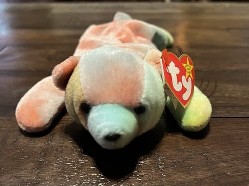 1999 SAMMY Vintage Ty Beanie Baby - SAMMY the Tie Dyed Bear 8.5” NMWT Tie-Dye - Thumbnail 2