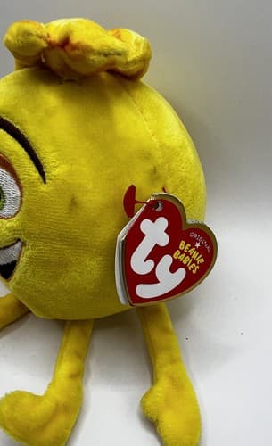 TY Beanie Baby Babies Emoji Movie Gene Heart Tag & Tush Tag 2017 Rare - Thumbnail 9