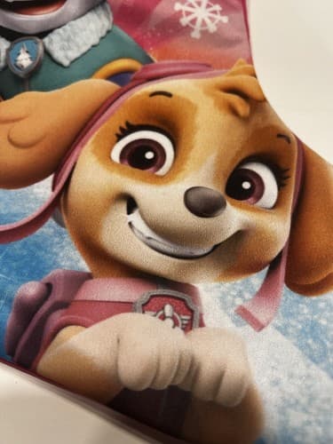 Paw Patrol Skye Everest Nickelodeon Pink Sequin Sparkly Christmas Stocking 17" - Thumbnail 2