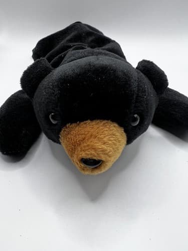 TY Beanie Baby Babies Stuffed Animal Plush Black Bear Blackie 1993 - Thumbnail 4