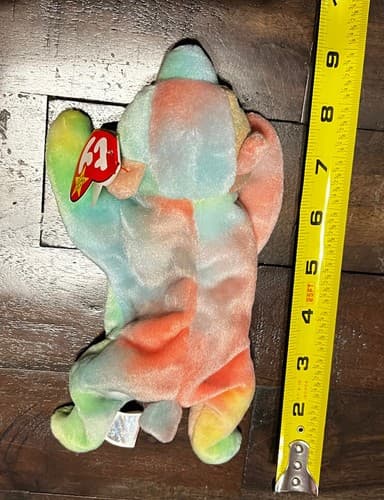 1999 SAMMY Vintage Ty Beanie Baby - SAMMY the Tie Dyed Bear 8.5” NMWT Tie-Dye - Thumbnail 11