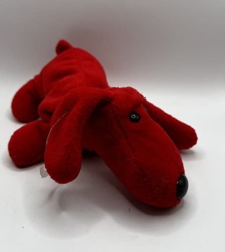 TY Beanie Baby Babies Stuffed Animal Plush Red Dog Rover 1996 - Thumbnail 2