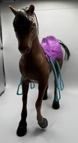 Barbie & Sisters Doll A Pony Tale Skipper Horse 2012 Mattel Purple Saddle - Thumbnail 2