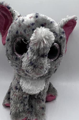 TY Beanie Baby Babies Stuffed Animal Plush Elephant Specks 2015 - Thumbnail 5