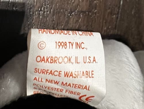 FORTUNE TY BEANIE BABY Babies Rare 1997 Panda W/ 1998 Tush Tag ERROR - Thumbnail 7