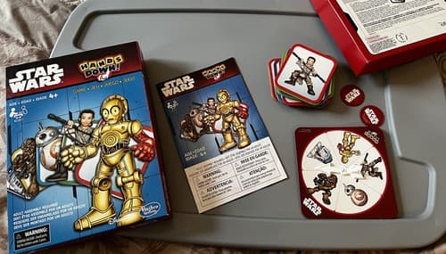Star Wars Hands Down Card Board Spinner Game Disney Hasbro EUC Complete - Thumbnail 8
