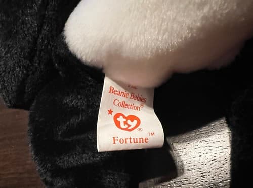 FORTUNE TY BEANIE BABY Babies Rare 1997 Panda W/ 1998 Tush Tag ERROR - Thumbnail 6