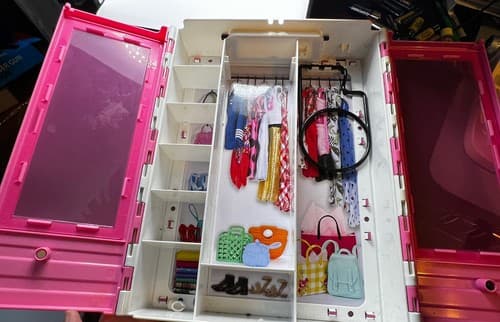 Barbie Doll Fashionistas Ultimate Portable Closet Fashion Toy EUC - Thumbnail 7