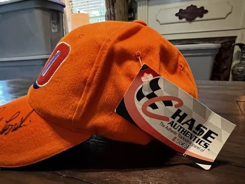 Tony Stewart & Other Unknown Autographed Hat Orange New NWT #20 Racing Nascar - Thumbnail 3